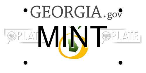 MINT Georgia License Plate