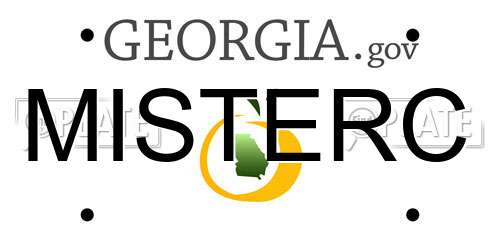 MISTERC Georgia License Plate