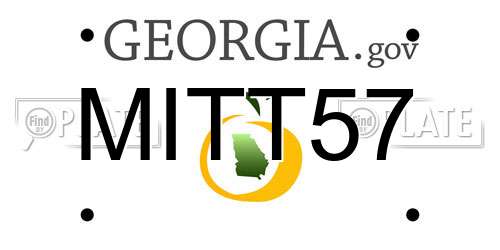 MITT57 Georgia License Plate