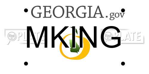 MKING Georgia License Plate