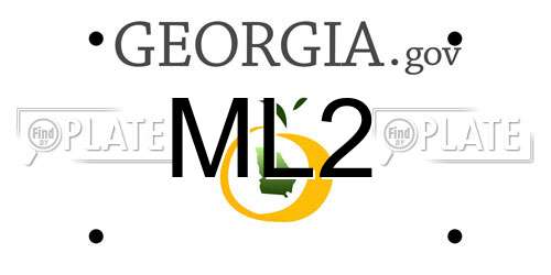 ML2 Georgia License Plate