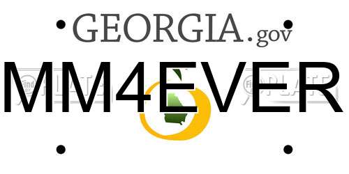MM4EVER Georgia License Plate
