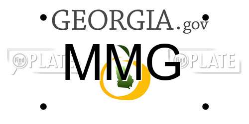 MMG Georgia License Plate