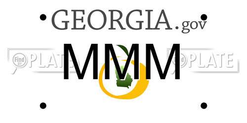 MMM Georgia License Plate