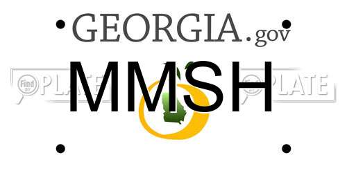 MMSH Georgia License Plate