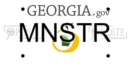 MNSTR Georgia License Plate
