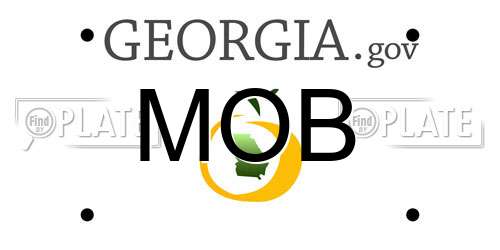 MOB Georgia License Plate