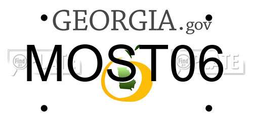 MOST06 Georgia License Plate