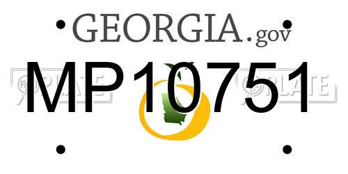 MP10751 Georgia License Plate