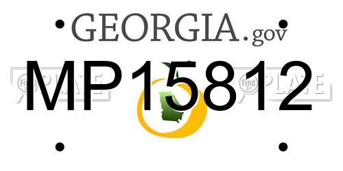 MP15812 Georgia License Plate