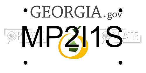 MP2I1S Georgia License Plate