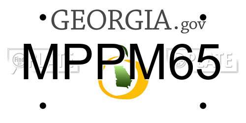MPPM65 Georgia License Plate