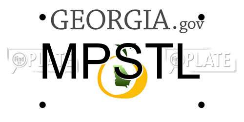 MPSTL Georgia License Plate