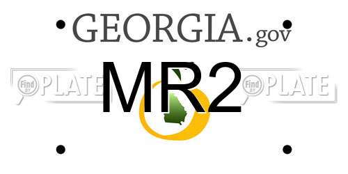 MR2 Georgia License Plate