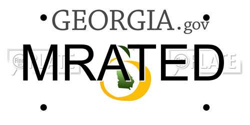 MRATED Georgia License Plate