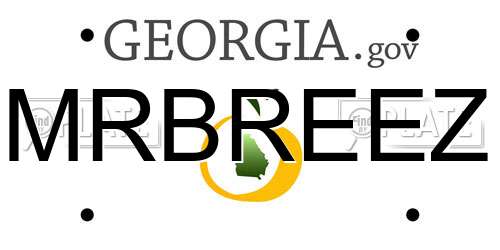 MRBREEZ Georgia License Plate