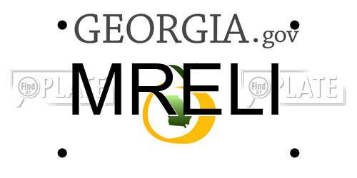 MRELI Georgia License Plate