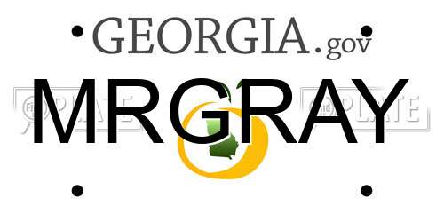 MRGRAY Georgia License Plate