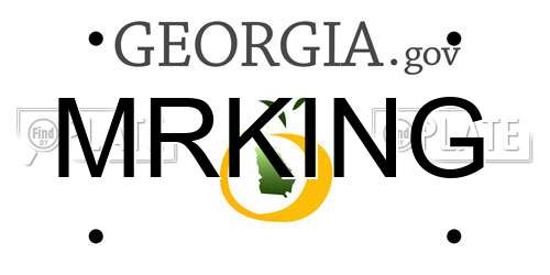 MRKING Georgia License Plate
