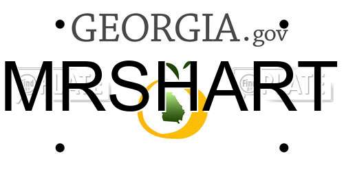 MRSHART Georgia License Plate