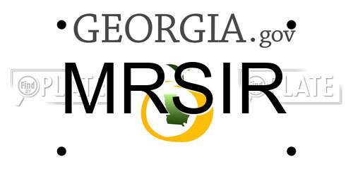 MRSIR Georgia License Plate