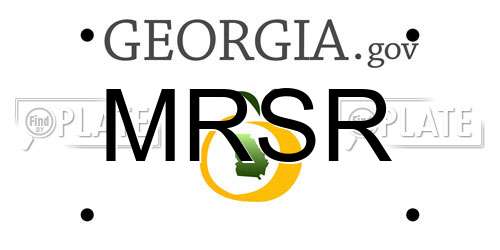 MRSR Georgia License Plate