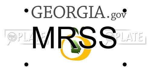 MRSS Georgia License Plate