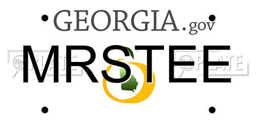 MRSTEE Georgia License Plate