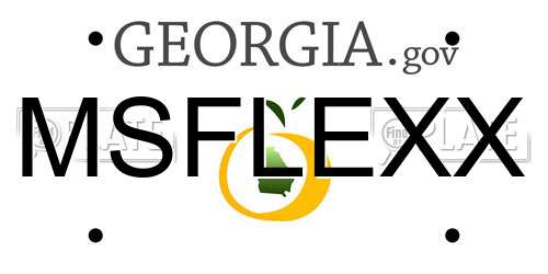 MSFLEXX Georgia License Plate