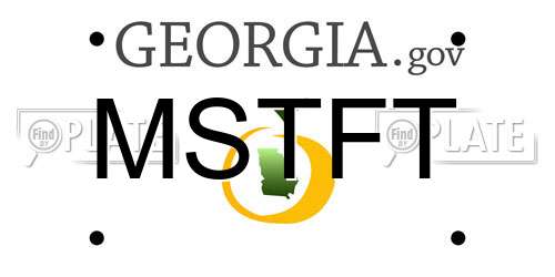 MSTFT Georgia License Plate