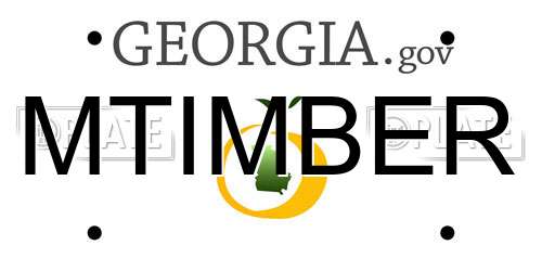MTIMBER Georgia License Plate