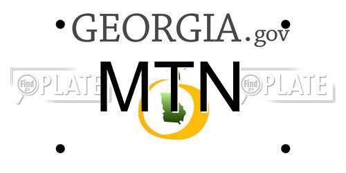 MTN Georgia License Plate