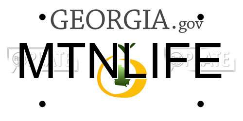MTNLIFE Georgia License Plate