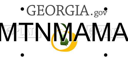 MTNMAMA Georgia License Plate