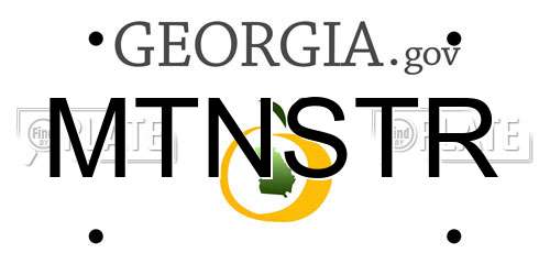 MTNSTR Georgia License Plate