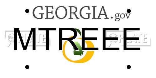MTREEE Georgia License Plate