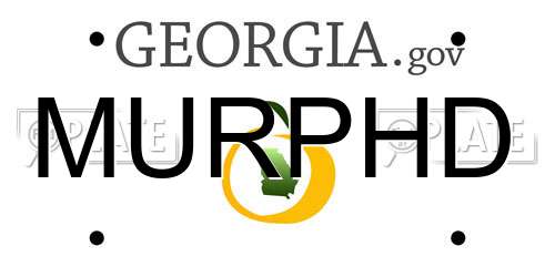 MURPHD Georgia License Plate