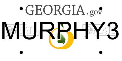 MURPHY3 Georgia License Plate