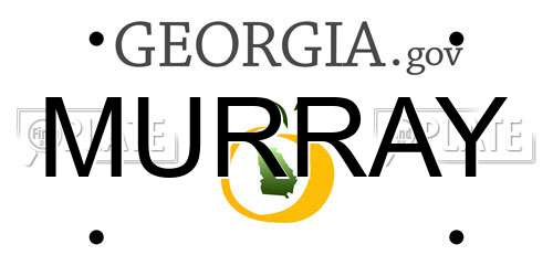 MURRAY Georgia License Plate