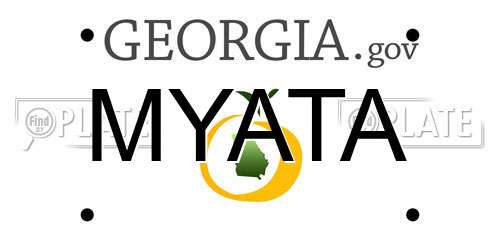 MYATA Georgia License Plate