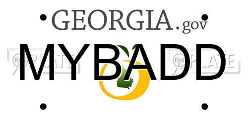 MYBADD Georgia License Plate