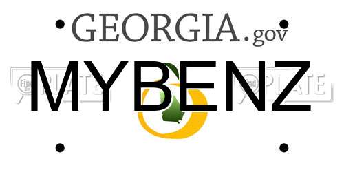 MYBENZ Georgia License Plate