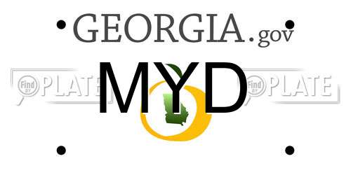 MYD Georgia License Plate