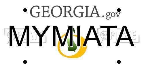 MYMIATA Georgia License Plate
