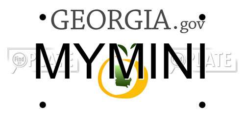 MYMINI Georgia License Plate