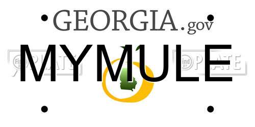 MYMULE Georgia License Plate
