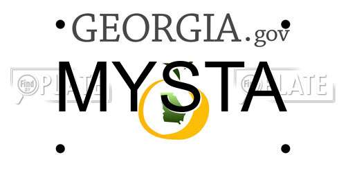 MYSTA Georgia License Plate