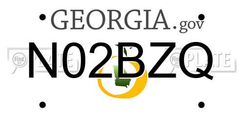 N02BZQ Georgia License Plate
