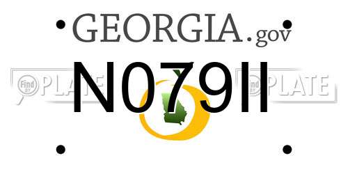N079II Georgia License Plate