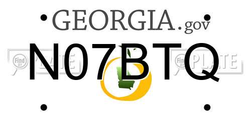 N07BTQ Georgia License Plate